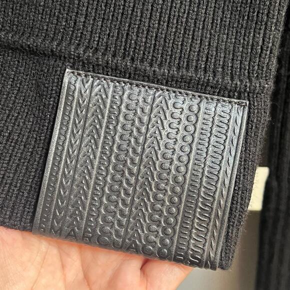 NWT Marc Jacobs Black Wool Femme Crewneck Ribbed Sweater Size XS - Picture 5 of 8